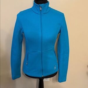 Spyder Core Sweater Full Zip Pullover Turquoise Women’s Size Small
